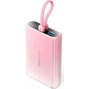 Power Bank Vention 10000 mAh USB-C + Lightning + USB-A 22.5W with display LED Pink