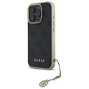 Guess GUHCP16LGF4GGR Apple iPhone 16 Pro hardcase 4G Charms Collection black