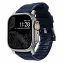 Λουράκι Nomad Rugged for Apple Watch 46mm/49mm Navy Blue/Silver