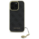 Guess GUHCP16LGF4GGR Apple iPhone 16 Pro hardcase 4G Charms Collection black