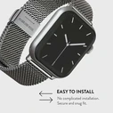 Λουράκι Burga Metal Mesh Elegance for Apple Watch 42/44 mm (silver)