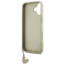 Guess GUHCP16SGF4GBR Apple iPhone 16 hardcase 4G Charms Collection brown