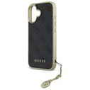 Guess GUHCP16SGF4GGR Apple iPhone 16 hardcase 4G Charms Collection black