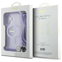 Guess GUHMP16SHCTSGNSU Apple iPhone 16 hardcase Crossbody Cord Script MagSafe purple