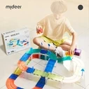 Παιχνίδι Κατασκευών Mideer Magnetic Racetrack with Cars 115pcs MD6395