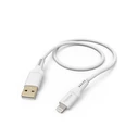 Καλώδιο Lightning Hama Flexible, USB-A - Lightning, 1,5m, silikon, White