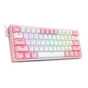 Gaming Πληκτρολόγιο Redragon Fizz Pro K616 white and pink