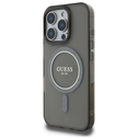 Guess GUHMP16XHFGEREK Apple iPhone 16 Pro Max hardcase IML Glitter Circle MagSafe black