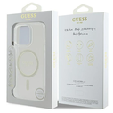 Guess GUHMP16XHFGERET Apple iPhone 16 Pro Max hardcase IML Glitter Circle MagSafe transparent