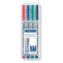 Μαρκαδόροι Staedtler foil pen Lumocolor F nonperm 4St
