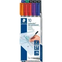 Μαρκαδόροι Staedtler Universalstift Lumocolor F non-perm 10 pieces, folding c