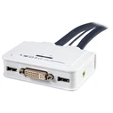 KVM Switch EFB 2-Port VGA-USB-Audio with cable 2x0.9 m