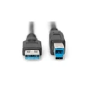 Καλώδιο Digitus USB 3.0 connection Typ A -B St/St 1,8m, sw Polybeutel