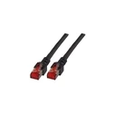 Καλώδιο Δικτύου EFB RJ45 S/FTP Cat.6A LSZH 0.15m Black