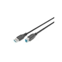 Καλώδιο Digitus USB 3.0 connection Typ A -B St/St 1,8m, sw Polybeutel
