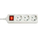 Πολύπριζο Lindy power strip with Schalter Schuko 3-way