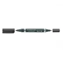 Μαρκαδόροι Staedtler Lumocolor perm black two-pointed markers, 10 pieces