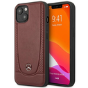 Mercedes MEHCP15SARMRE Apple iPhone 15 / 14 / 13 hardcase Leather Urban Bengale red