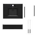 Εντοιχιζόμενη Καφετιέρα Neff N 90 CL9TX11Y0 & N29HA11Y2 Θερμαινόμενο συρτάρι & 60cm Deep Black Design Kit
