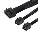 Καλώδιο RAID SAS Mini SAS HD to 2x OCulink U.2 Enabler (SFF8643 to 2x SFF8612) 1m