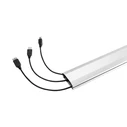 Vivolink Aluminum Cable Cover Silver 110 x 6 x 2 cm