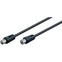 MicroConnect Coaxial Cable Coax M F 5m Black 75 Ohm Double Shielded