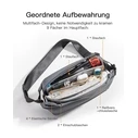 Ανδρική Τσάντα Inateck shoulder LB03014-S gray blue 36cm * 17cm * 7cm