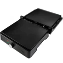 JATA JEGR1913 Double Non-Stick Electric Grill 2000W 180º Opening Plates 29x24 cm Black/Dark Stainless Steel