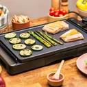 JATA Electric Griddle JEGR1245 - Cool-Touch Handles 508x254mm 2500W Black