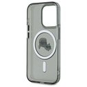 Karl Lagerfeld KLHMP15LHLSKCK Apple iPhone 15 Pro hardcase IML Metal Karl&Choupette Head MagSafe black