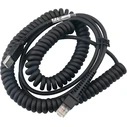 Datalogic USB 2.0 τύπου A ελατηριωτό (coiled) καλώδιο 5 m, μαύρο (MPN 90A052289, SKU 21325444, EAN 5704174024774)