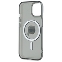 Karl Lagerfeld KLHMP15SHLSKIK Apple iPhone 15 hardcase IML Metal Karl Head MagSafe black