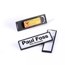 DURABLE Ταμπελάκι Ονόματος Clip-Card με Μαγνήτη 17x67mm, 25 τεμ., μαύρο