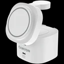 Canyon 4-σε-1 30W ασύρματη βάση φόρτισης με καλώδιο 1m, λευκή