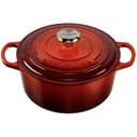 Κατσαρόλα Le Creuset Signature Casserole round 24 cm Cerise (ΜΕ ΦΘΟΡΑ ΣΕ ΕΞΩΤΕΡΙΚΟ ΣΗΜΕΙΟ (ΒΛΕΠΕ ΕΙΚΟΝΑ))