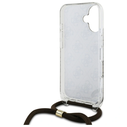 Guess GUHCP16SHC4SEW Apple iPhone 16 hardcase Crossbody Cord 4G Print brown