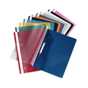 Herlitz A4 PP Filing Folder, assorted colours, 10-pack (transparent front cover)