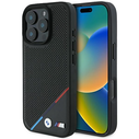 BMW BMHMP16L23PUPDK Apple iPhone 16 Pro hardcase M Perforated Tricolor Line MagSafe black