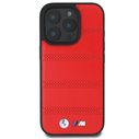BMW BMHMP16L23PUSPR Apple iPhone 16 Pro hardcase M Perforated And Stitched Line MagSafe red