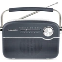 THOMSON Radio FM + BT Speaker Retro Style Solar or USB-C Charging Grey/White RTS450BTG