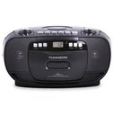 THOMSON Μικρό Ηχοσύστημα Ράδιο FM/CD/Κασσετόφωνο με Εγγραφή RK200CD Μαύρο