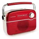 Ραδιόφωνο THOMSON RTS450BTR FM + Bluetooth με Ηλιακή Φόρτιση ή USB‑C (Κόκκινο/Λευκό)