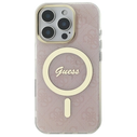 Guess GUHMP16LH4STP Apple iPhone 16 Pro hardcase IML 4G MagSafe pink