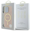 Guess GUHMP16LH4STP Apple iPhone 16 Pro hardcase IML 4G MagSafe pink
