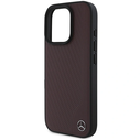 Mercedes MEHMP16L23RBGVR Apple iPhone 16 Pro hardcase MB Wood Imitation Leather MagSafe red