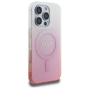 Guess GUHMP16LHGRCELP Apple iPhone 16 Pro hardcase IML Glitter Gradient MagSafe pink