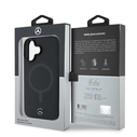 Mercedes MEHMP16S23RCMK Apple iPhone 16 hardcase Plain Smooth Leather MagSafe black