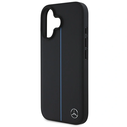 Mercedes MEHMP16S23RURBK Apple iPhone 16 hardcase MB Blue Line Leather MagSafe black