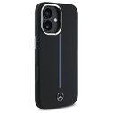 Mercedes MEHMP16S23SUMBK Apple iPhone 16 hardcase Silicone Blue Stripe MagSafe black