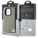 Mercedes MEHMP16X23RBARE Apple iPhone 16 Pro Max hardcase MB Textured and Plain Leather MagSafe beige